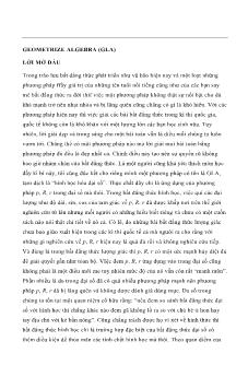 Phương pháp Geometrize algebra (GLA) chứng minh bất đẳng thức